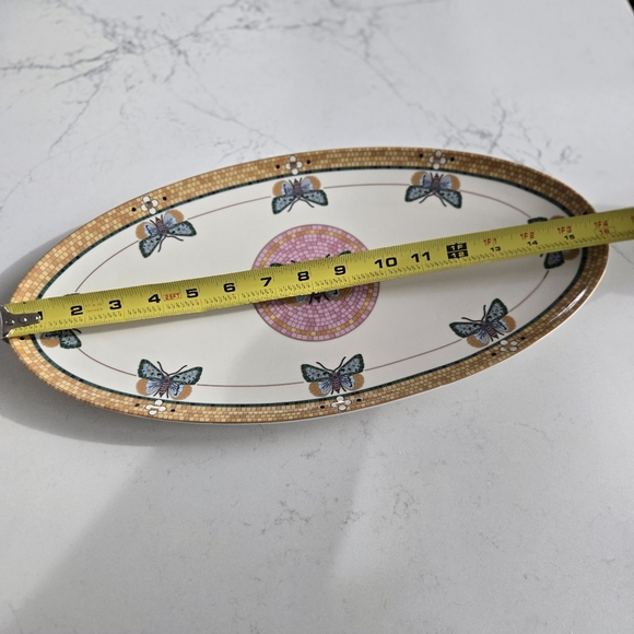 Anthropologie Bistro Butterfly Oval Platter - Picture 5 of 12